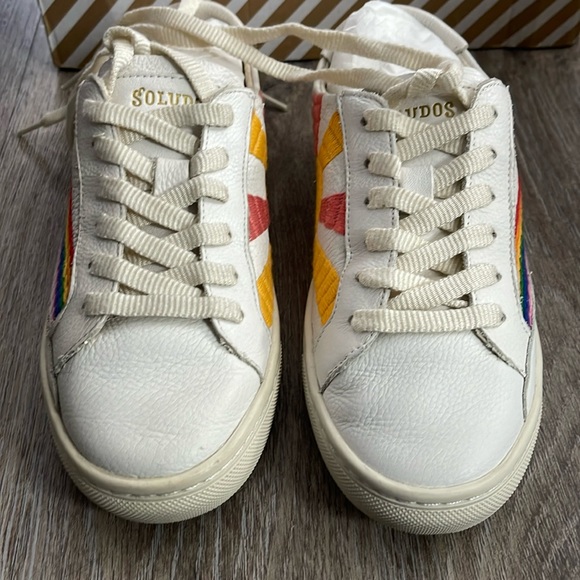Soludos Rainbow Waves Sneakers Size 5 - Picture 11 of 16